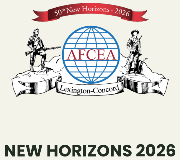 AFCEA New Horizons 2026 logo with soldiers.